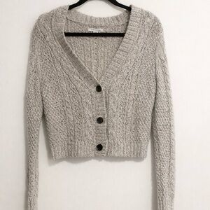 American Eagle | Long-Crop Knit Layering Cardigan